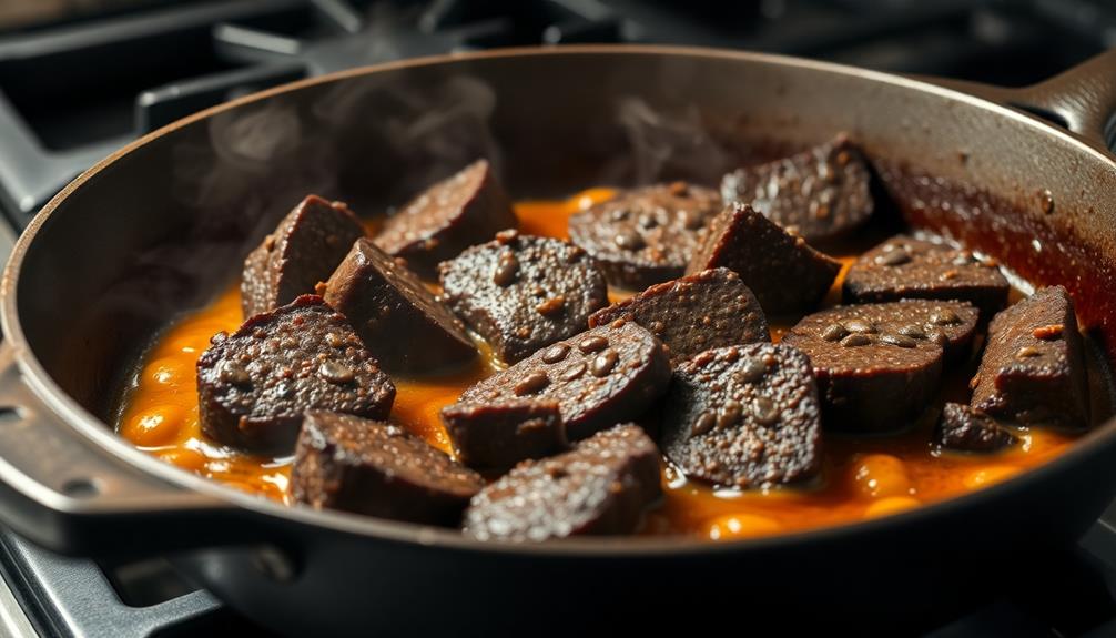 grill black pudding slices