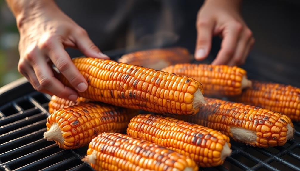 grill corn until charred