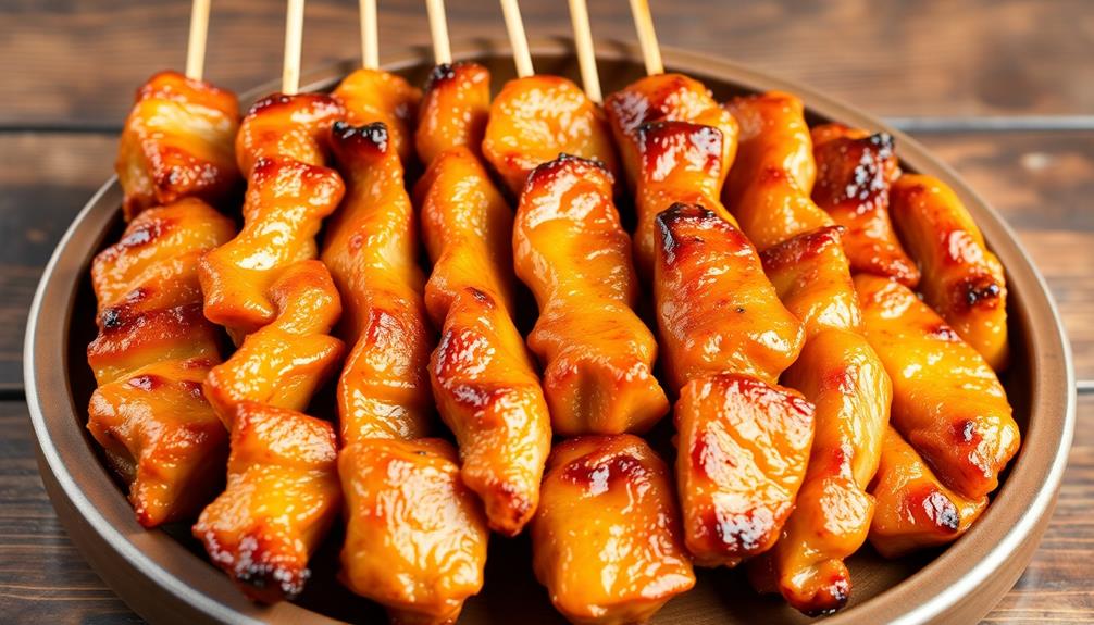 grilled chicken skewers delight