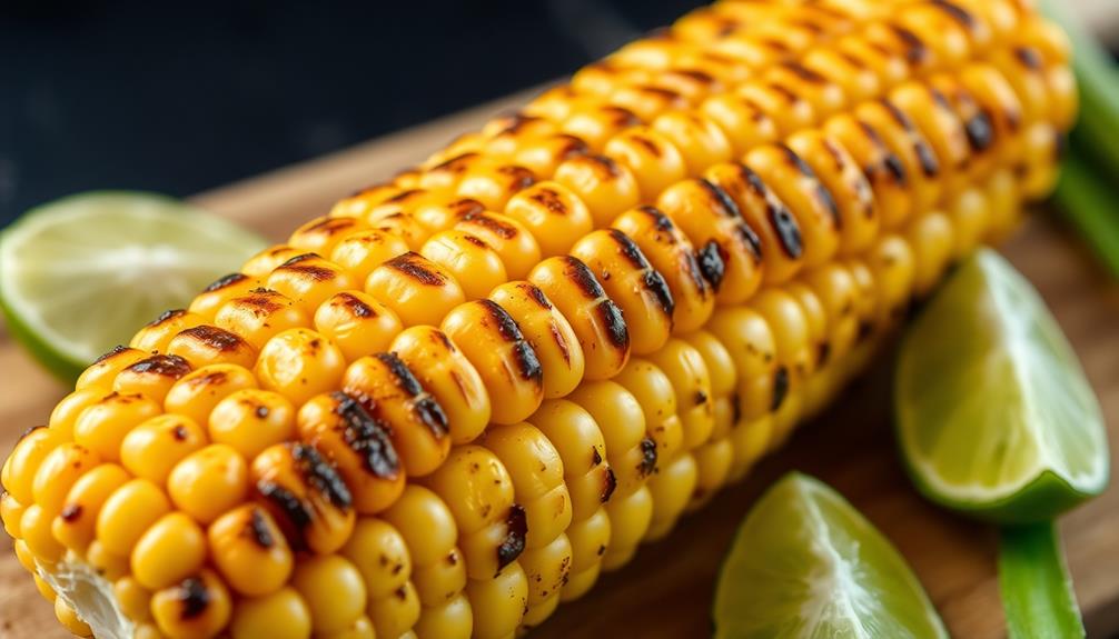 grilled corn mexican delicacy