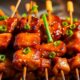 grilled pork skewers delight