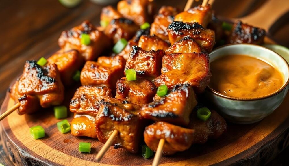 grilled skewered meat delicacy