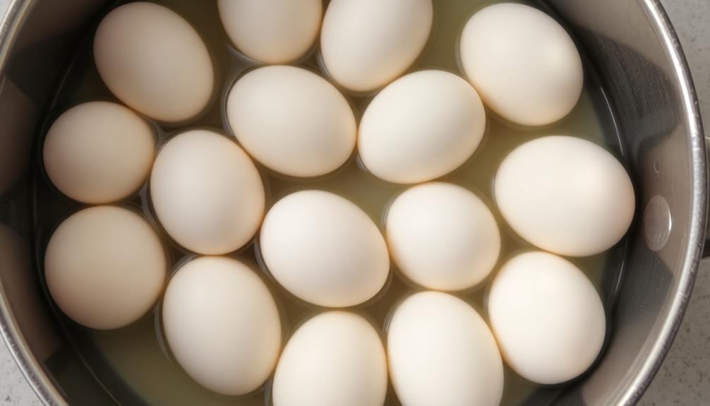 hard boil the eggs