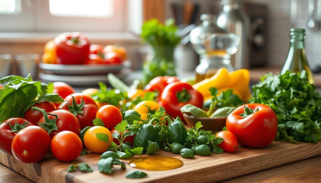 healthy cooking tips with fresh ingredients