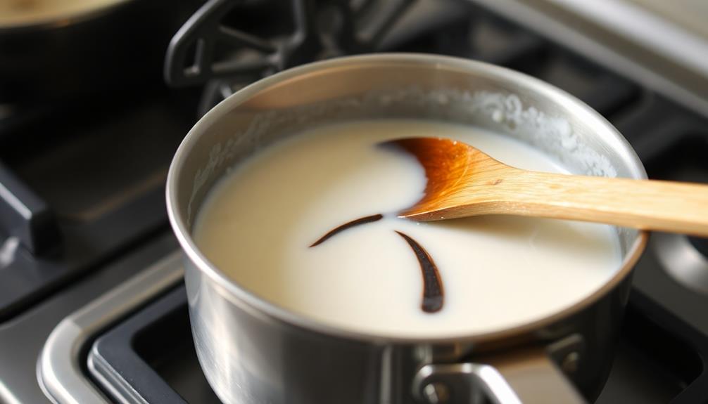 heat milk and cream
