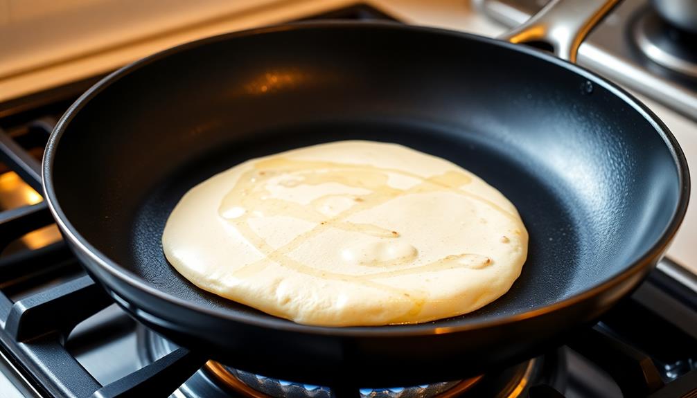 heat the cooking pan