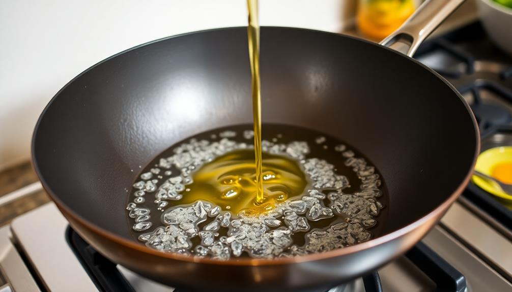 heat the oil first