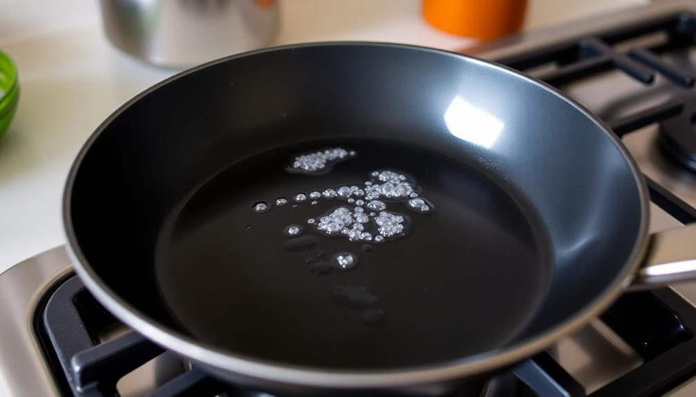 heat the pan thoroughly