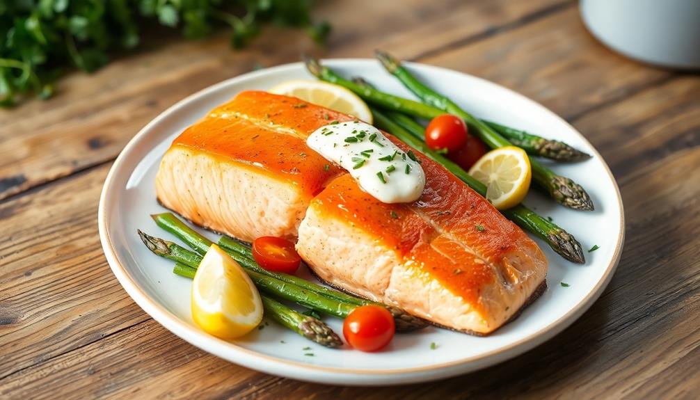 herb butter wild salmon