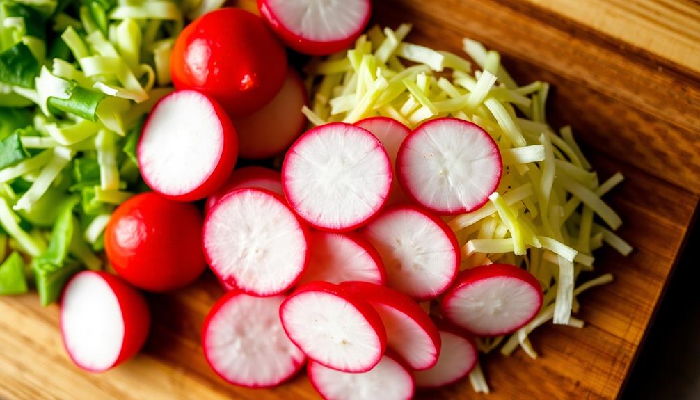 incorporate cabbage and radish