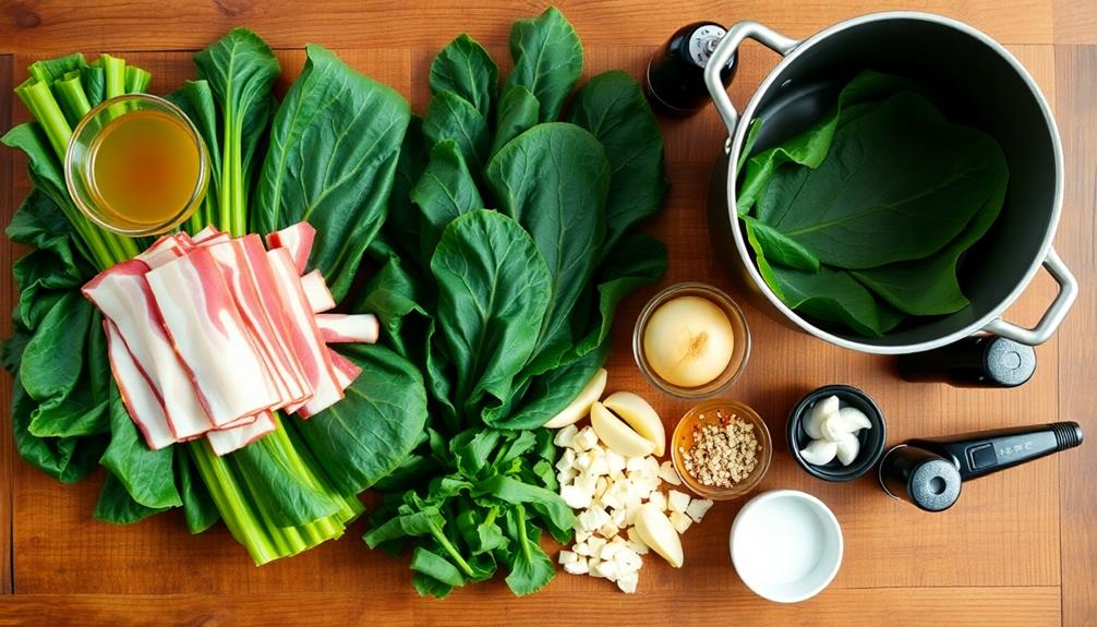 incorporate chopped collard greens