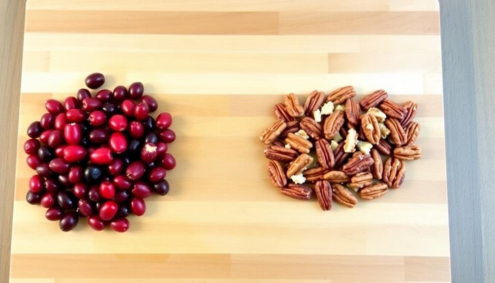 incorporate cranberries and pecans