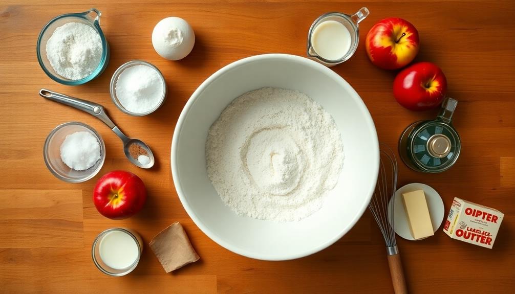 incorporate diced apples gently