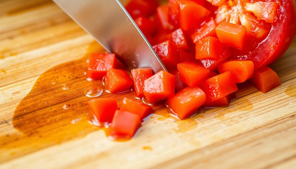 incorporate diced tomatoes