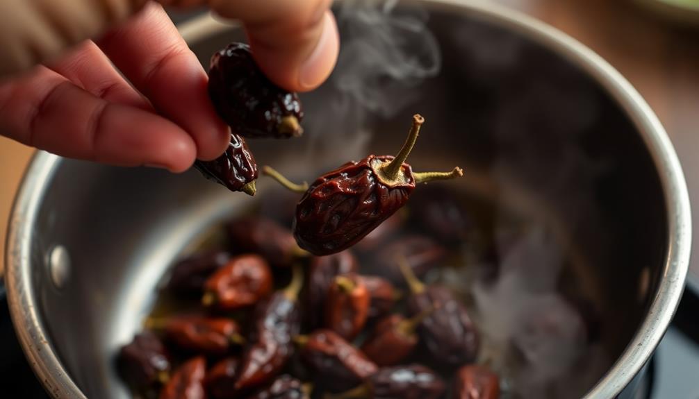 incorporate dried chiles