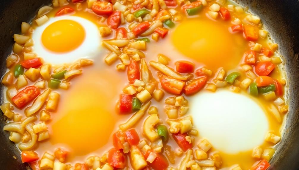 incorporate eggs into mixture