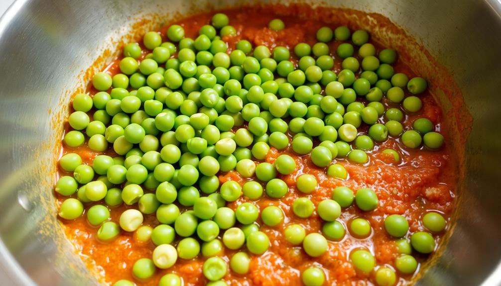 incorporate green peas now