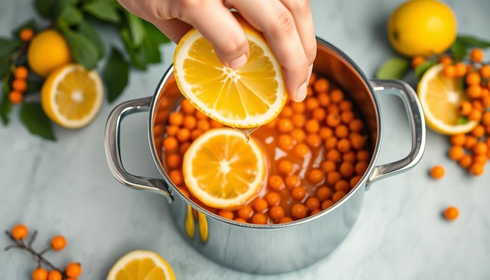 incorporate lemon juice zest