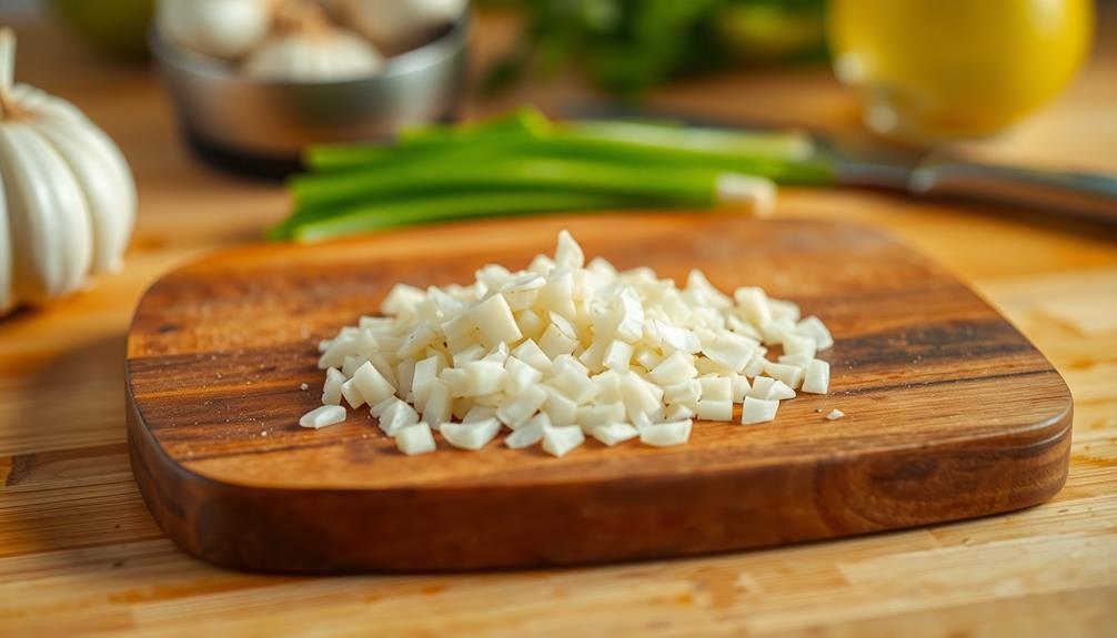 incorporate minced garlic