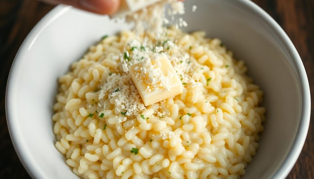 incorporate parmesan and butter