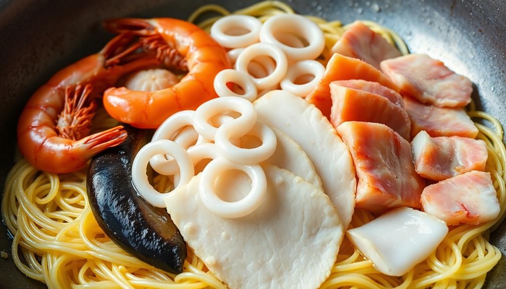 incorporate seafood ingredients