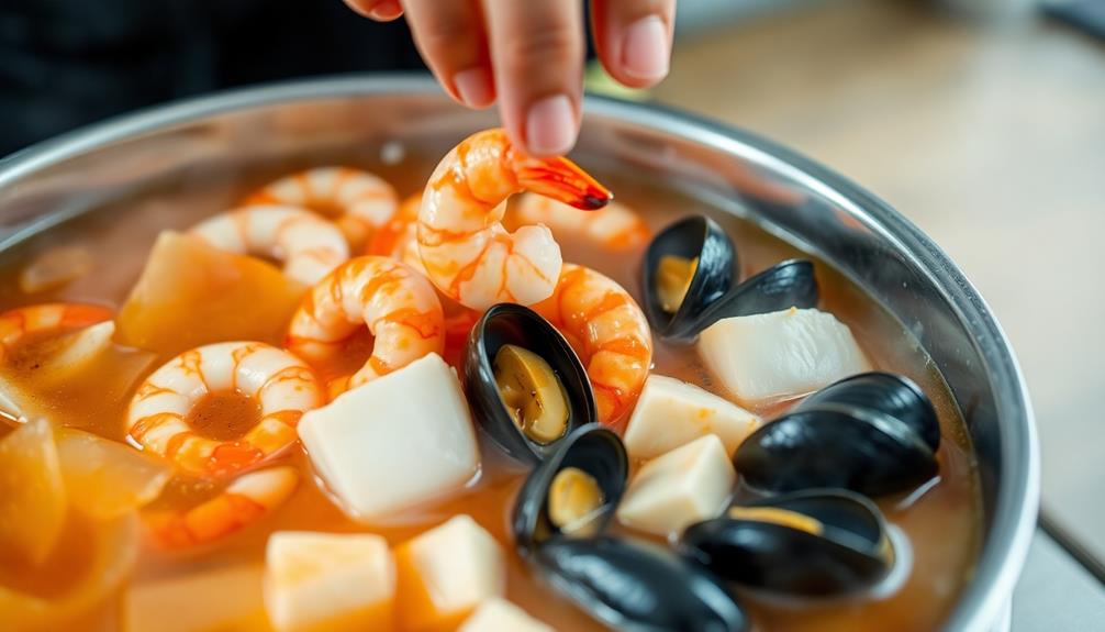 incorporate seafood ingredients