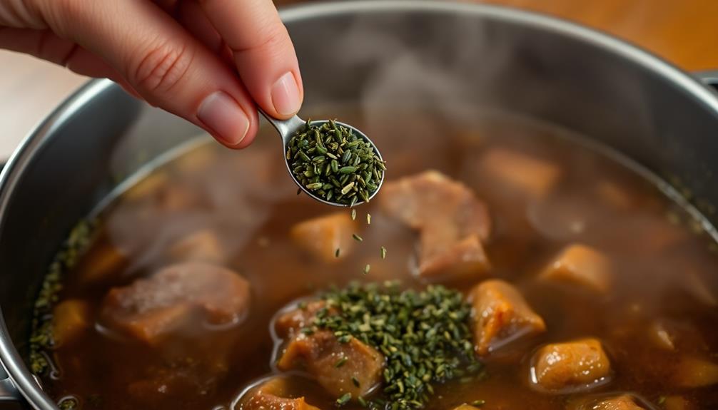 incorporate spices carefully