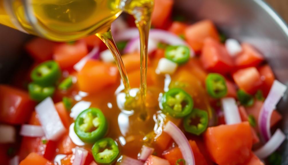 incorporate vinegar into mixture