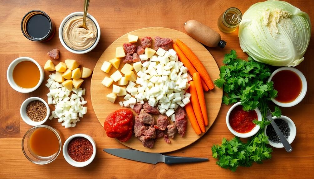 ingredient preparation for cooking