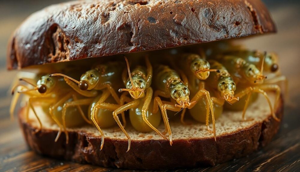 insect inspired gourmet sandwiches