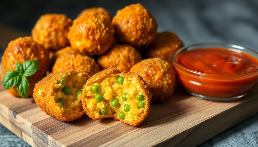 italian rice balls snack