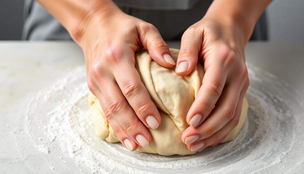 knead dough thoroughly now