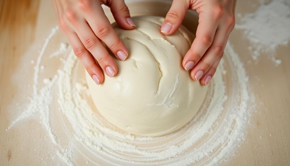 knead dough until smooth