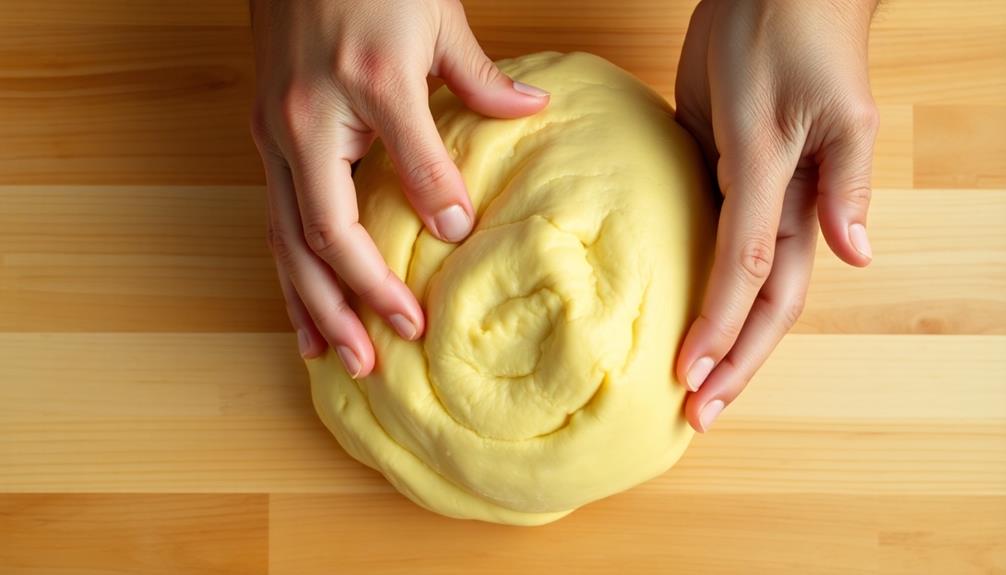 knead dough until smooth