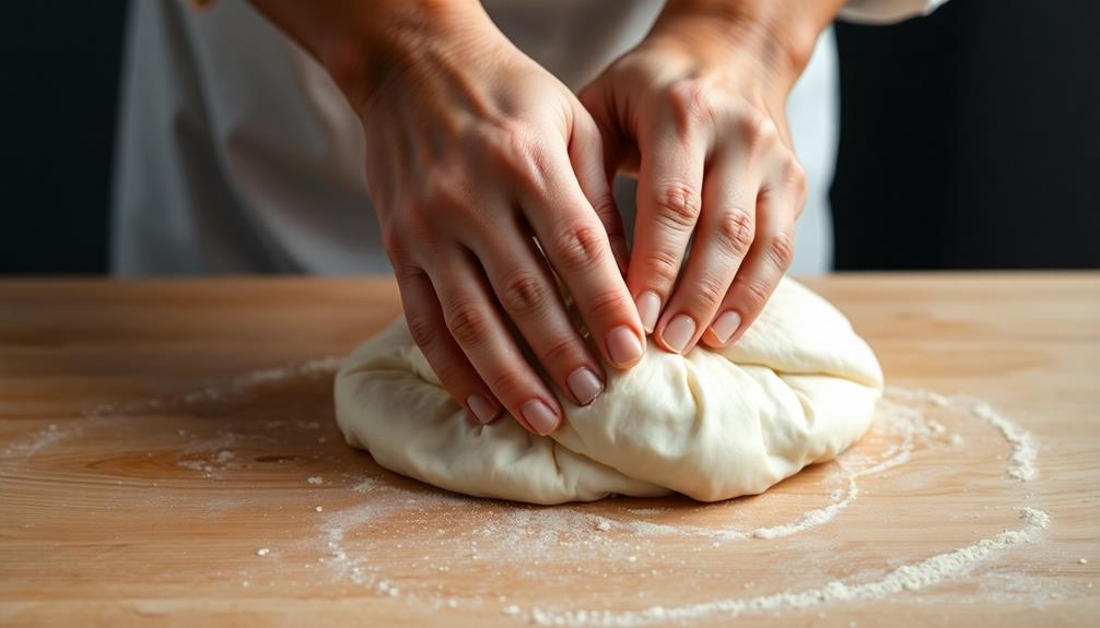 knead dough until smooth