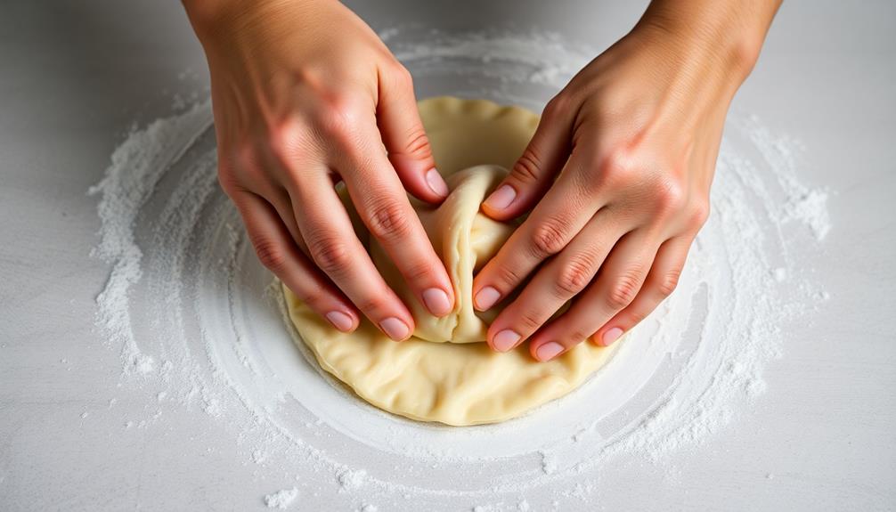 knead dough until smooth