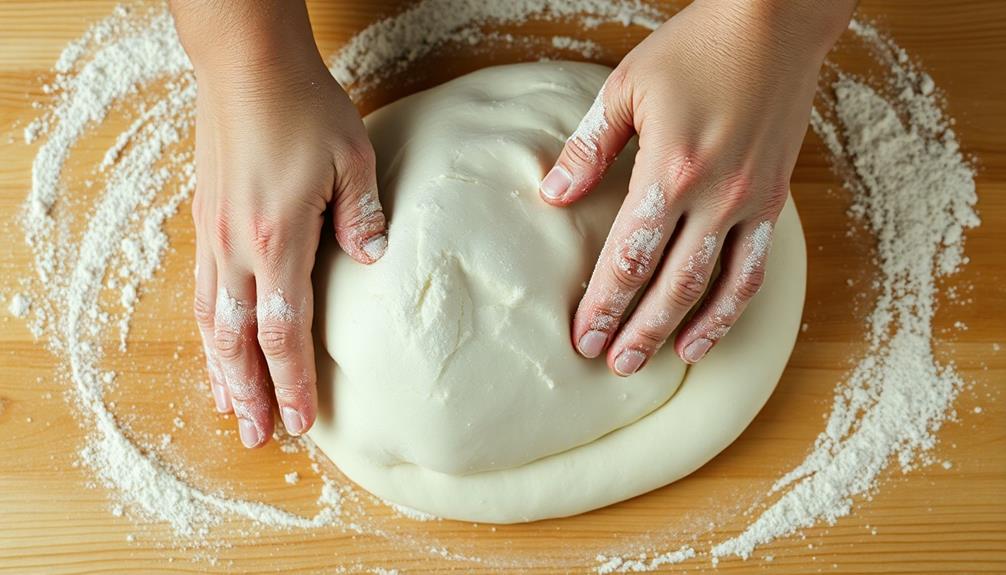knead dough until smooth