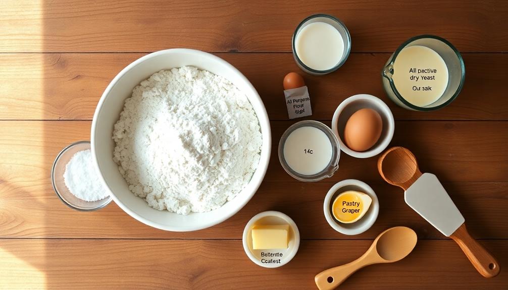 knead dough with flour