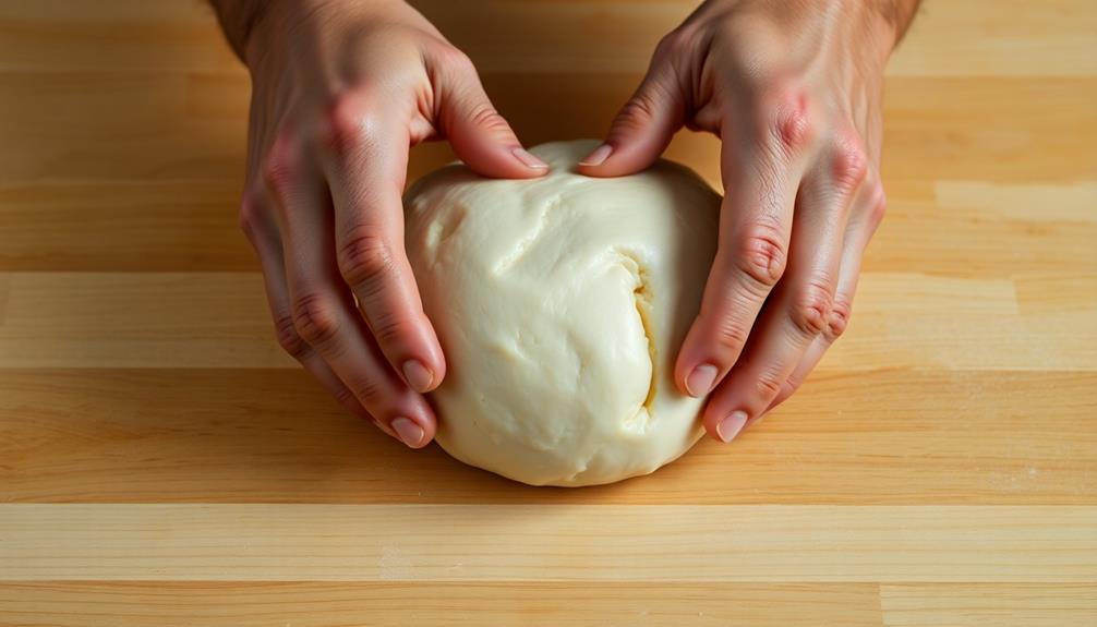 knead sweet dough thoroughly