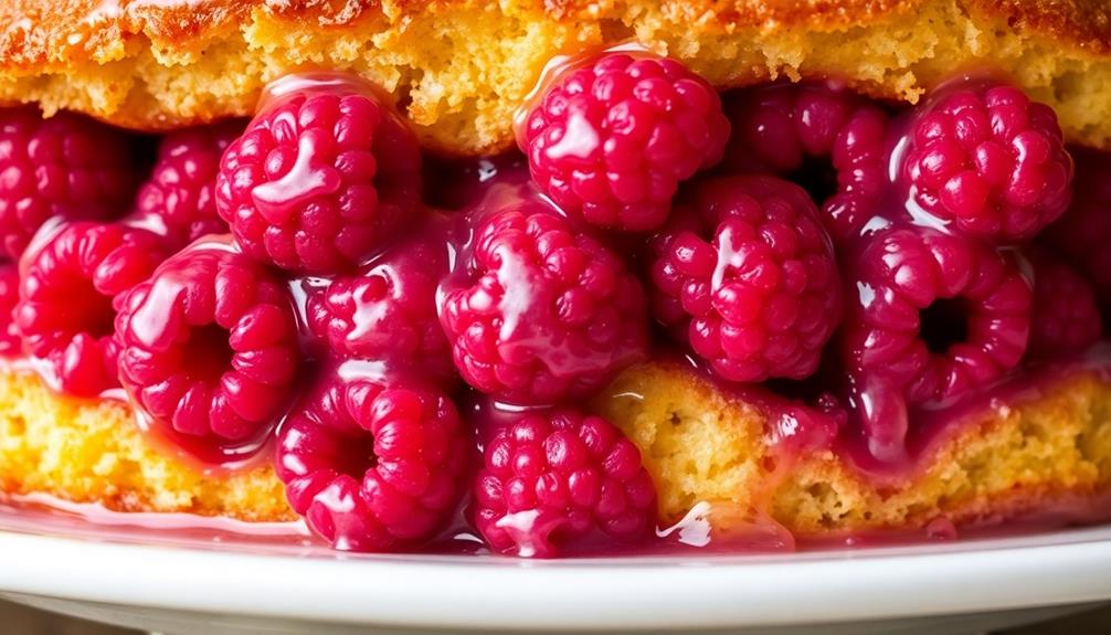 layered soaked cake fruit