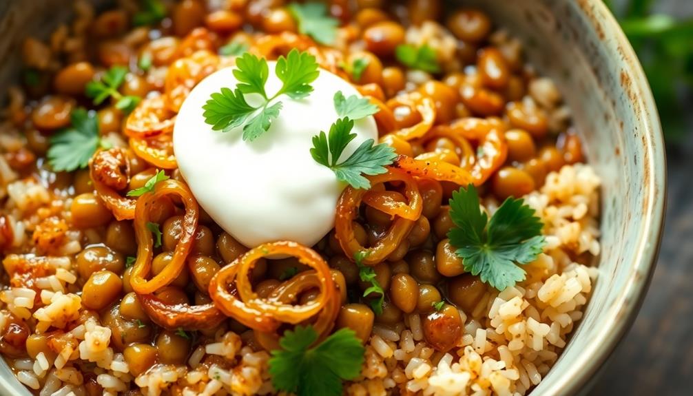 lentils and rice dish