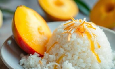 mango sticky rice dessert