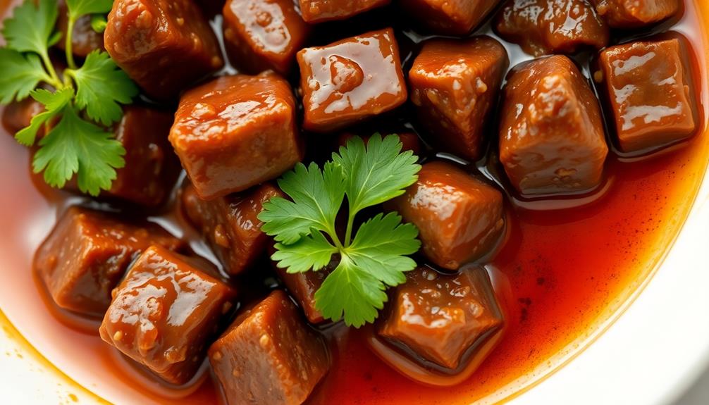 marinate beef in sauce