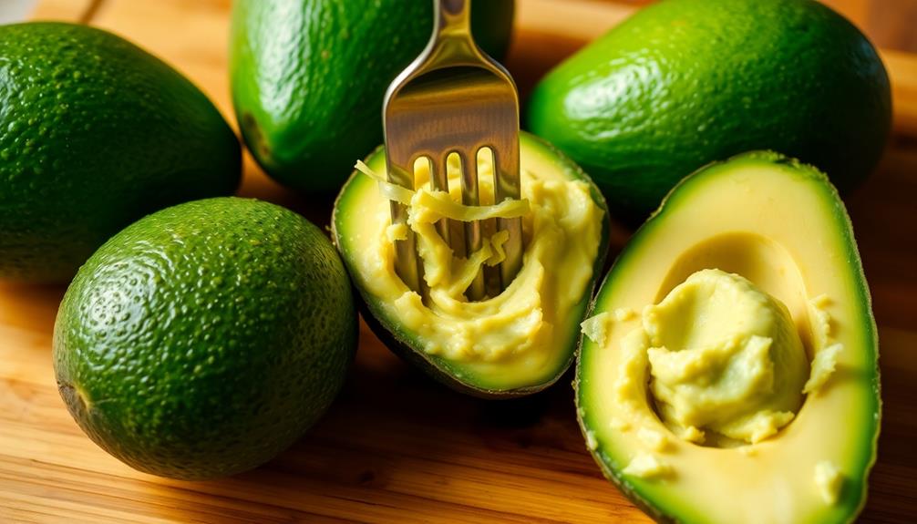 mash avocados with fork