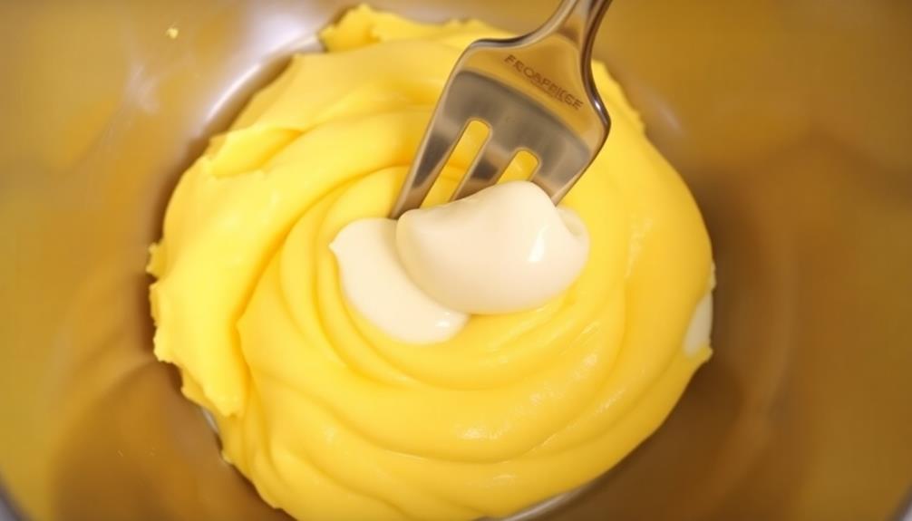 mash yolks with mayonnaise