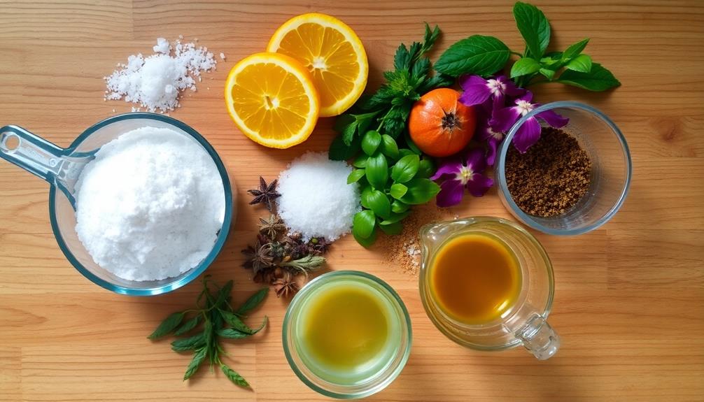 measure and combine ingredients