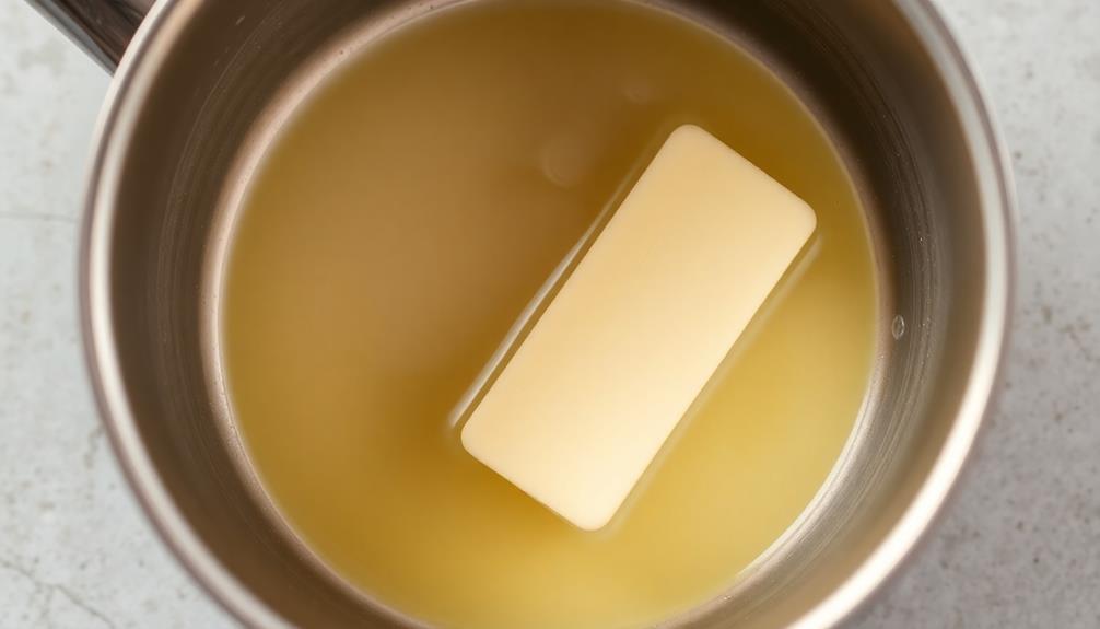 melt butter in saucepan