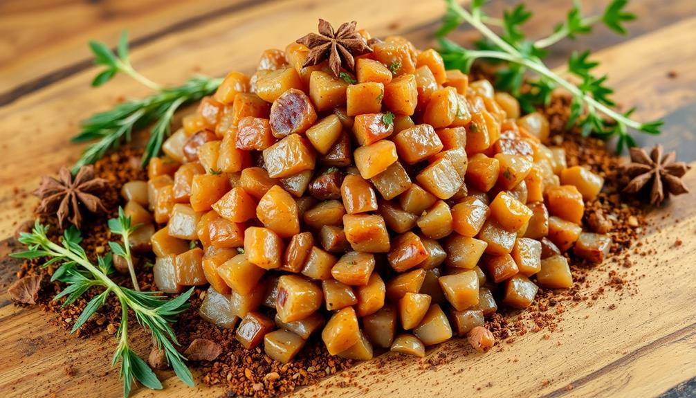 minced offal dish preparation