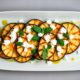 minty feta grilled zucchini