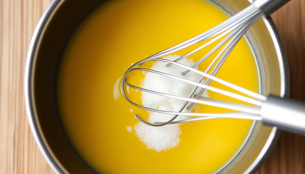mix egg yolk mixture
